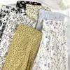 7 cores saia doce verão retro feminino harajuku estudante ins aline básico floral chegada férias macio faldas midi 220617