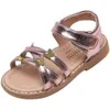 Kinderen sandalen voor meisjes mode schoenen met boog zomer baby meisjes antislip zachte schoenen kinderen casual strandschoenen G220418