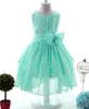 Robes de fille grandes filles robe en mousseline de soie 2022 été sans manches irrégulière élégante princesse fête 2-12 ans enfants vêtementsfille