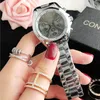 Wristwatches Fashion Women Watches Imitation Three Eyes Alloy Belt Quartz Analog Wrist Watch Ladies Dress Classic Silver Clock Casual