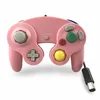 Contrôleur de jeu filaire manette de jeu pour Console NGC Gamecube Wii U câble d'extension Turbo Dualshock couleur transparente