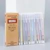 Stylos à gel 9/12 pièces ensemble coloré école bleu 0.5 Mm stylo à bille pour Journal fournitures de papeterie mignonnesGel