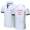 Custom Brand Mens T -shirt Casual mode Korte mouw Polo shirts Summer Streetwear Men Tops Diy Your 220714