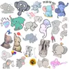 Envoltura de regalo 50 unids pegatinas de elefante de dibujos animados para cuaderno scrapbook papelería pegatina personalizada material de scrapbooking suministros de artesanía regalo