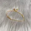 Mode Gold Charm Armbänder für Frauen Party Hochzeit Liebhaber Geschenk Engagement Schmuck mit Box NRJ
