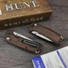 Бент 15031 Ост-складной нож Охота 2,97 "Стабилизированные дровяные ручки S30V.