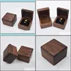 Storage Boxes Bins Home Organization Housekee Garden Jewelry Box Creative Wooden Ring Earring Bo Dhagi