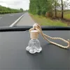 Auto parfum fles etherische oliën diffuser auto hanger ornament luchtverfrisser geur leeg glas