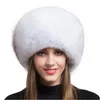 ベレット女性毛皮の帽子冬暖かい100％リアルキャップレディースファッション耳のフラップハットスノーカプセベレツベレーベットのためのロシアのコサックスタイル