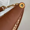 Super qualidade Luxo lu na bolsas hobo de meia lua Espanha bolsas de ombro hobos bolsas de moda circular coleta de mensagens de linhas de linha feminina