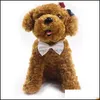 19 colori Pet Tie Collare per cani Accessori per fiori Forniture per la decorazione Cravatta con fiocco in puro colore Lx8172 Drop Delivery 2021 Abbigliamento Home Gard