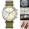 Mode 38mm Seagull 1963 Hommes Chronographe Montres Saphir Mécanique ST1901 Mouvement Pilote Militaire Hommes Chronographe Montre 40mm 220618