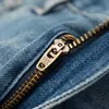 Lente gratis kruis elastische jeans heren comfortabele taps toelopende enkellange denim broek SL230227