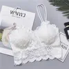 Bustier Corsetti Raccolta elastica Bralette Reggiseno push-up Anti-luce Stile coreano Wild Tube Top Sexy Senza orli Canotta imbottita con camicetta florealeAutobus