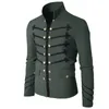 Veste de manteau pour hommes Gothic Broider Button Uniforme Costume Praty Outwear 220727