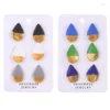 Stud Pairs/Set Mini Gold Color Printed Polymer Clay Teardrop Earrings Set For Women 2022 Originality Statement MinimalistStud Odet22 Kirs22