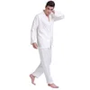 Pyjamas en satin de soie pour hommes Pyjamas Pyjamas PJS Ensemble de vêtements de nuit Loungewear U.S.SMLXL2XL3XLL4XL Plus rayé 220720