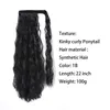 Sentetik Kadınlar039S Ponytail Uzun Dalgalı Saç Uzatma Kliponda Siyah Sarışın Isı Dayanıklı Fiber9887137