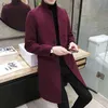 Autumn Winter 2021 Boutique masculina Boutique Slim Leisure Style Style Trench Coats Men de alto grau sobrecarregando T220810