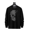 남자의 후드 스웨터 디자이너 다이아몬드 해골 남자 긴 소매 티셔츠 봄 스웨터 라운드 넥 가을 바닥 셔츠 패션 옷 2BWV
