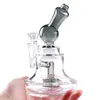 Hookah 6'' dab rig Shower bubbler mini bongs water pipes female joint with 14mm glass bowl