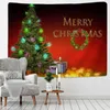 Crystal Christmas Tree Tapestry Xmas Art Wall Hanging Lighthouse Snowflake Home Room Decoration Gift J220804