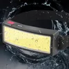 Nuevo Linterna frontal LED COB portátil, nuevo estilo con batería integrada, linterna para cabeza recargable por USB, linterna para cabeza para trabajo