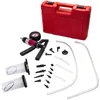 풍선 펌프 오토바이 브레이크 블 리더 테스터 테스터 도구 키트 여행 가방 진공 출혈 핸드 펌프 핀 플랫 가능
