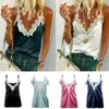 Gothic Summer Women Sequined Tank Top Sexy Strappy Camis Ladies Lace Satin Silk Sequin Top Ropa Mujer Tee Top 220607