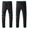 Pantalon de motard en détresse pour hommes en détresse Slim Motorcycle Denim Pant Jeans Designer Taille 29-40