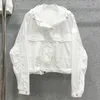 럭셔리 여성 재킷 코트 디자이너 자수 배지 브랜드 코트 여성 겉옷