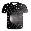 Men's T-Shirts Light Green Ocean Fashion 3D Printing Pattern Flower Short-sleeved Shirt Summer Breathable Top