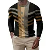 Felpa pratica da uomo Polsini eleganti con filo Comodo maglione patchwork con stampa 3D Maglione di lana lavorato a maglia in cashmere L220730