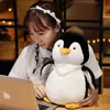 Mignon dessin animé pingouin câlin Simulation doux coussin câlin Animal bébé poupée en peluche pour enfants cadeaux d'anniversaire J220704