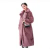 Elegante Winterjas Vrouwen Mode Pluche Faux Mink Bontjassen Losse Bont Jas Hoge Kwaliteit Overjas Dikke Warme jassen