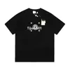 22SS İngiltere Mektubu Baskı Tee Fashion Man Kadın Ticaret Şirketi T-Shirt Yaz Yüksek Street High End Tasarımcı T-Shirts Nefes Alabilir Günlük Kısa Kol Tjamtx182