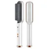 Multifunctional straightener brush electric heat comb straightener curler hair fast modeling tool 220606