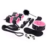 Nxy Sm Bondage 9pcs set Adults Games Suit Sex Handcuffs Ball Mouth Gag Rope Whip Kit Sm Restraint Set Toys for Couples Woman 220426