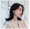 Dangle & Chandelier Dominated 2022 Contracted Fashion Fine Crystal Shiny Drop Earrings Korean Geometric Circular Women Temperament EarringsD