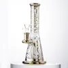 Heady Hookahs 무지개 다채로운 샤워 헤드 Perc 흡연 봉 14mm 여성 공동 재활용 자 고유 한 디자인 매트 물 파이프 DAB 오일 rigs ZDWS2005