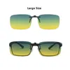 Solglasögon Rimless polariserat klipp på glasögon som kör män Sun Night Vision Gradient Lens utomhusglasögon UV400Sunglasses Godd222