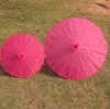 Ombrelli da ballo Ombrelloni rosa bianco Ombrello in tessuto colorato cinese Puntelli in seta giapponese monogrammabile SN4577
