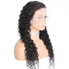 13x4 HD прозрачные кружевные парики с передним человеческими волосами для женщин вода волна индийская рукав для волос натуральный цвет