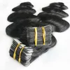 40 кусочков кожа утка волны бразильской remy ленты для наращивания волос натуральный цвет можно покрасить 8-30 дюймов