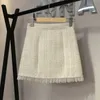 Küçük Koku Bahar Sonbahar Vintage 2 Parça Set Kadın Lüks Düğmeleri Yün Tweed Ceket Kısa Ceket Etek Takımları 220803