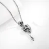 10st antik silverskalle stridsax hänge halsband vintage gotiska smycken trendtillbehör för män semestergåvor