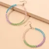 S2903 Bohemina Fashion Jewelry Hoop örhängen Färgglada harts med pärlor örhängen