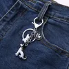 Keychains Fashion 3D Pet Dog Cute Dogs Key Ring Border Collie Shelti Husky Metal Car Keychain Jewely Woman Bag Gift
