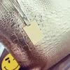 Shoulder Bags Brand Fashion Casual Women Silver Gold Black Crocodile Handbag PU Leather Female Big Tote Bolsas