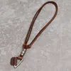 Arrow Pendant Long Genuine Leather Adjustable Chain Necklaces for Women Men Hip Hop Fashion Jewelry Gift